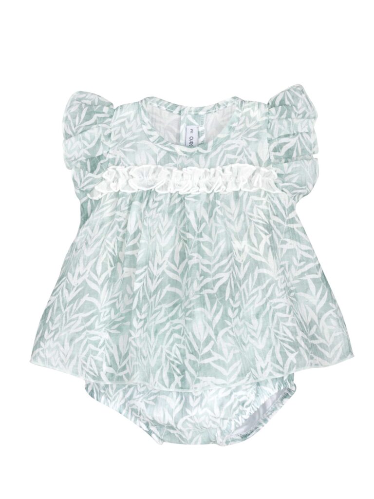 Vestito Neonata Verde