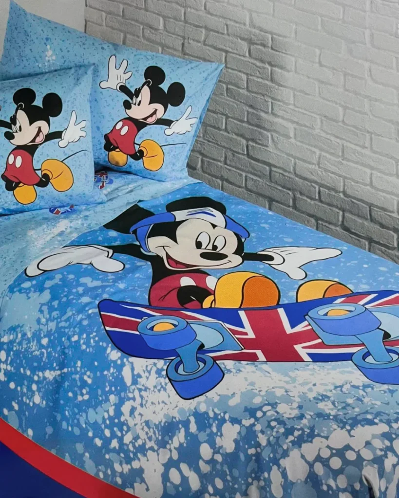 Copriletto Mickey Park Cotone 170 x 270 Cm Caleffi Disney