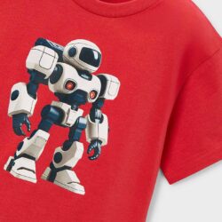Maglia Rossa Bambino Robot