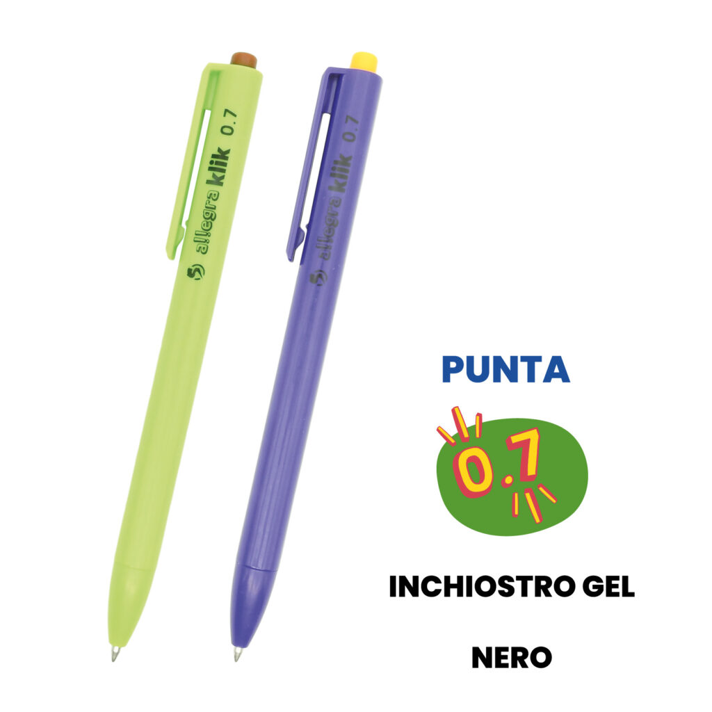 penna gel a scatto spil allegra punta 0.7 mm - Image 3