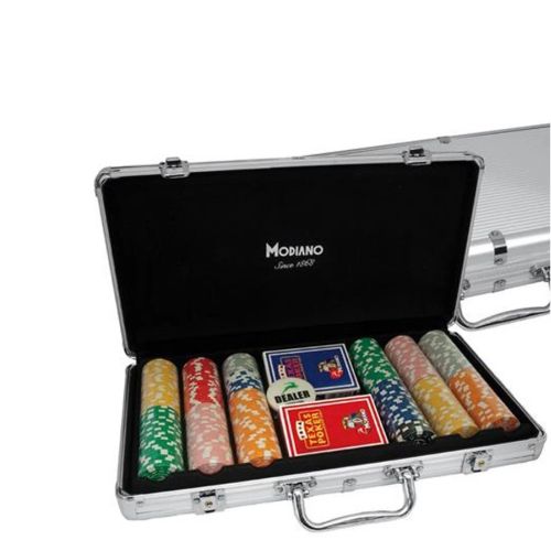 valigetta 300 chips in alluminio modiano