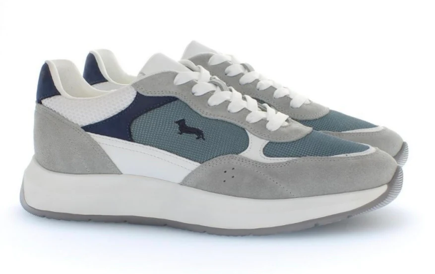 Sneakers Uomo grigio-ceruleo Harmont&Blaine