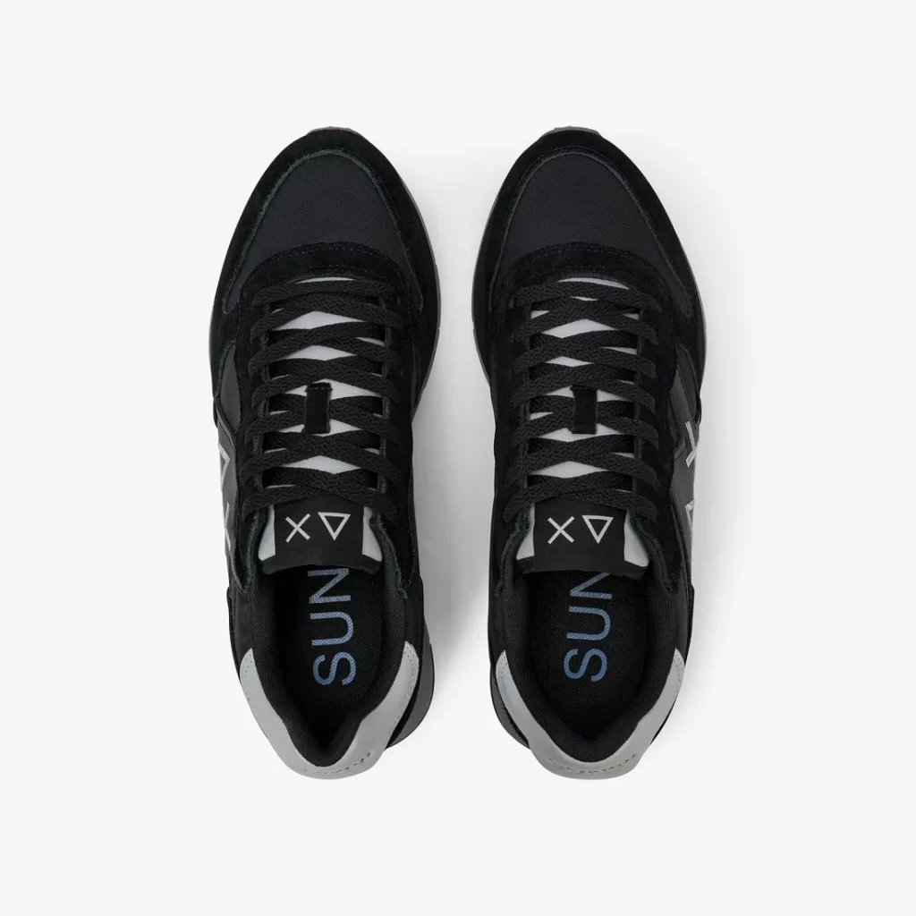 Sneakers uomo in pelle e tessuto Nere Sun68 - Image 4