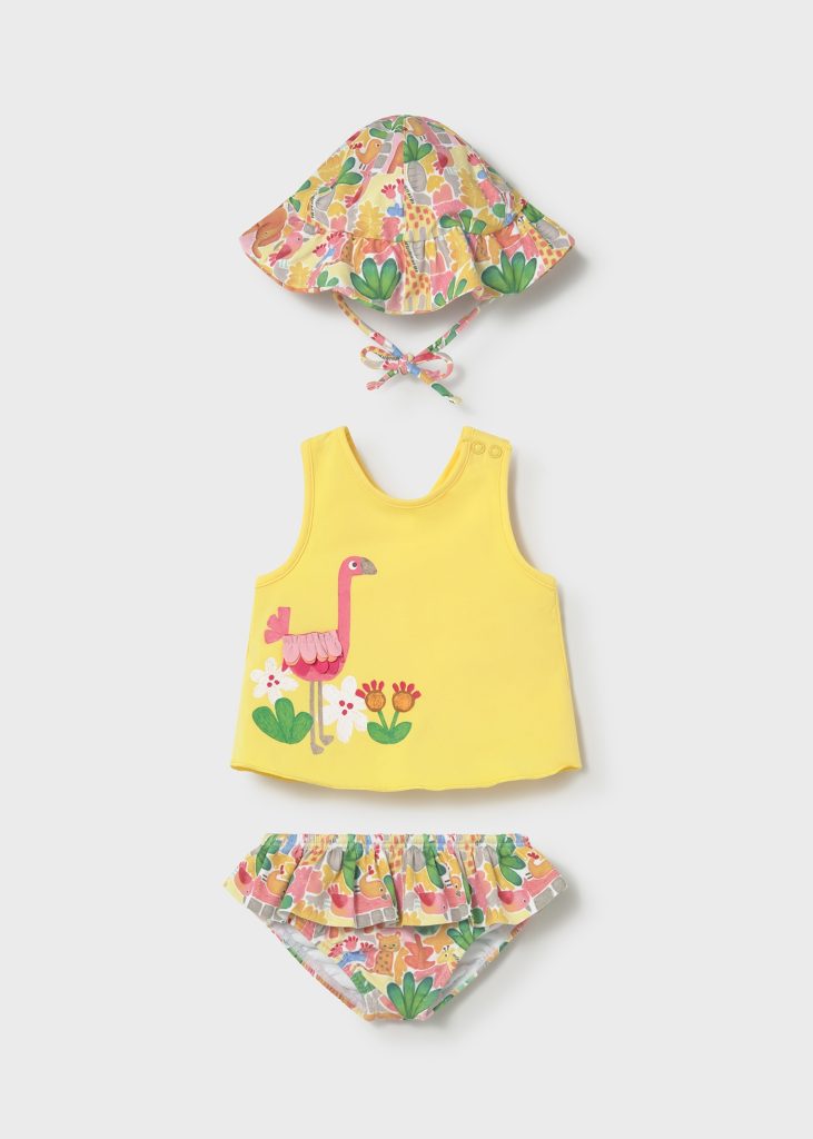 Completo Costume Neonata Giallo