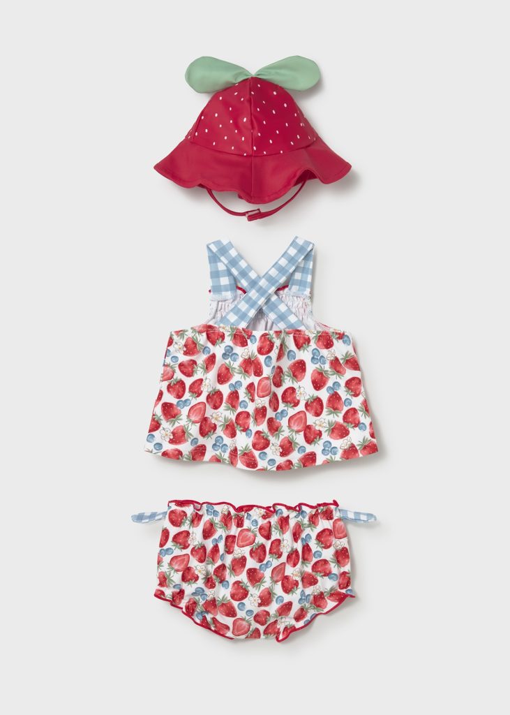 Completo Costume Neonata Rosso - Image 2