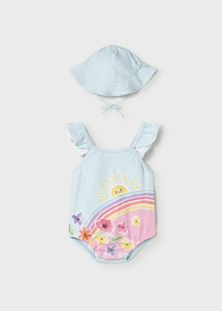 Costume Neonata Turchese