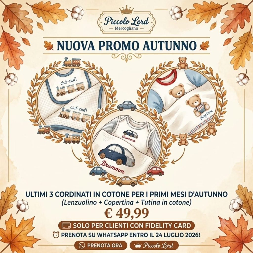 PROMO AUTUNNO 3 Coordinati Cotone Gary
