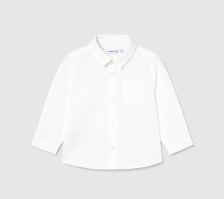 Camicia Neonato Bambino Bianca