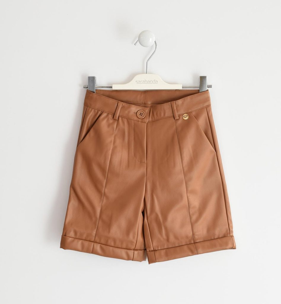 Shorts Ragazza Similpelle