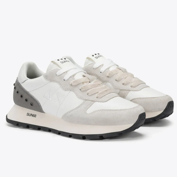Sneakers Donna Ally Studs Colore Bianco Panna Sun68 - Image 2