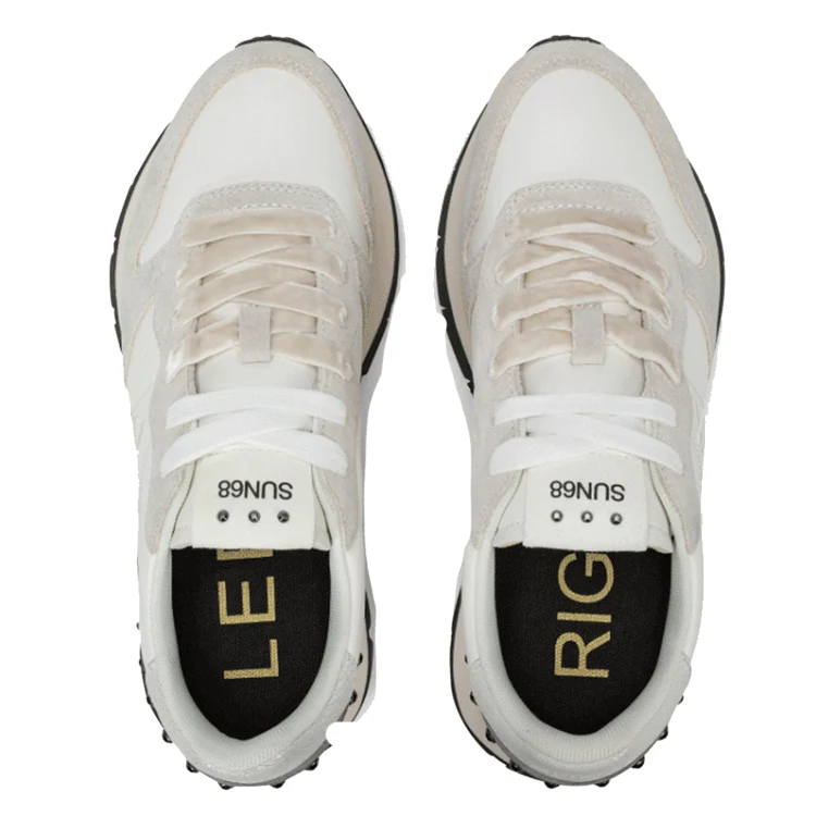 Sneakers Donna Ally Studs Colore Bianco Panna Sun68 - Image 4