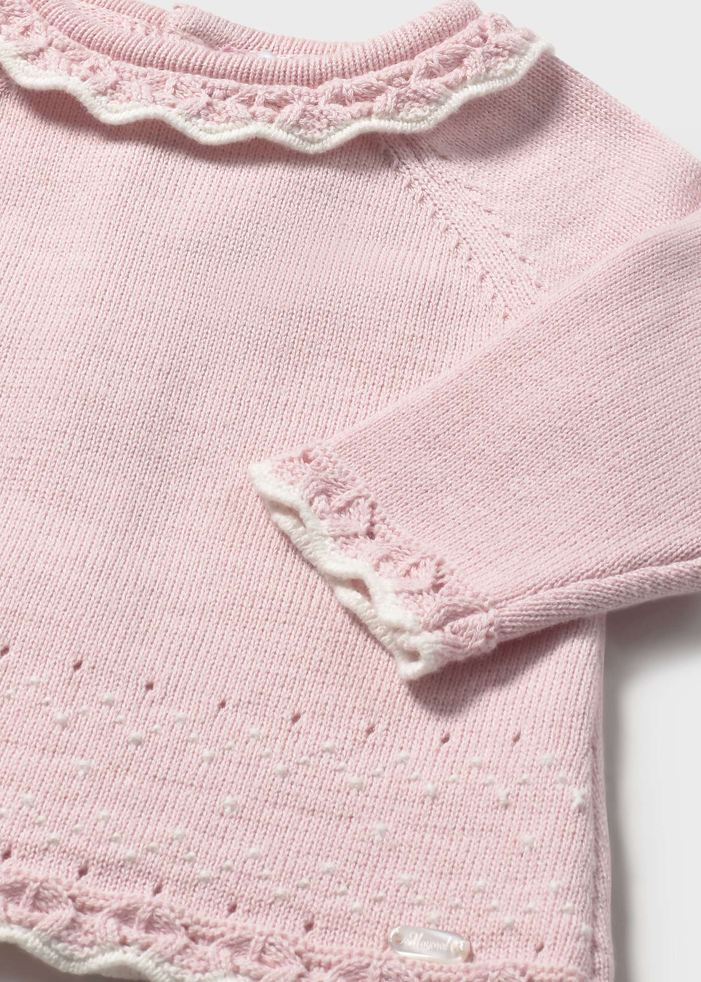 Completo Neonata Tricot Rosa - Image 2