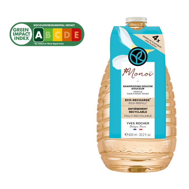 Eco-Ricarica Shampoo Doccia Delicato Monoï Yves Rocher - Image 2
