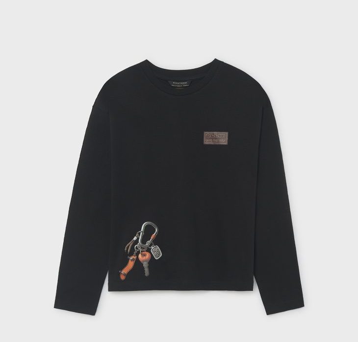 Maglia Bambino Ragazzo Nera