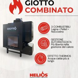Termocamino Giotto Combinato,