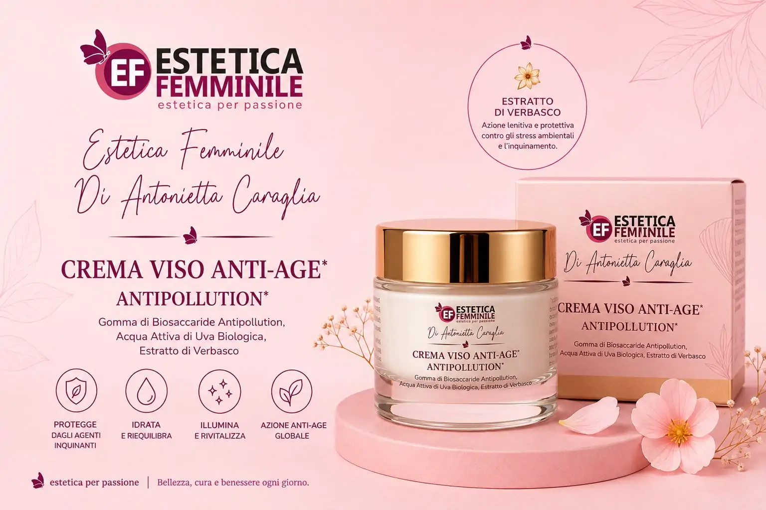 Crema viso anti age antipollution 50 ml