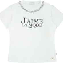 Maglia Bambina Ragazza Bianca