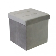 Pouf Velluto Claire 38 x 38 x 38 cm Linea Oro