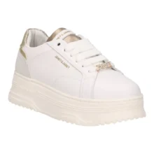 Sneakers donna bianca in pelle con charm Janet&Janet 2