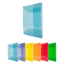 cartella porta progetto spil in pp traslucida con elastico 25 x 35 x 3.7 cm